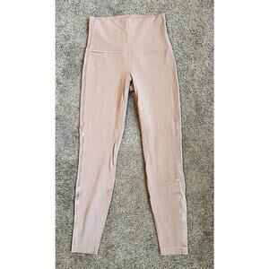 Lululemon Align Super High Rise 28” Sz 8. Lever Side Stripe Pink W5CC0S Yoga